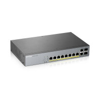 ZyXEL GS1350-12HP-EU0101F - Managed - L2 - Gigabit Ethernet (10/100/1000) - Power over Ethernet (PoE) - Rack-Einbau
