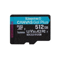 Kingston Canvas Go! Plus - 512 GB - MicroSD - Klasse 10 - UHS-I - 170 MB/s - 90 MB/s