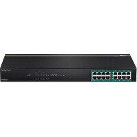 TRENDnet TPE-TG160G - Unmanaged - L2 - Gigabit Ethernet (10/100/1000) - Power over Ethernet (PoE) - Rack-Einbau - 1U