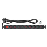 Intellinet Steckdosenleiste 9fach 2m Kabel 1HE...