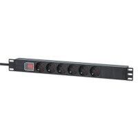 Intellinet Steckdosenleiste 6fach 2m Kabel 1HE...