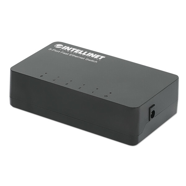 IC Intracom 5-Port Fast Ethernet Switch Desktop-Format Kunststoffgehäuse IEEE 802.3az Energy - Switch - 5-Port