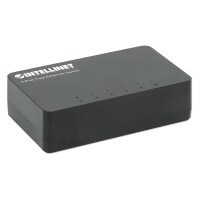 IC Intracom 5-Port Fast Ethernet Switch Desktop-Format Kunststoffgehäuse IEEE 802.3az Energy - Switch - 5-Port