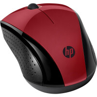 HP 220 - Beidhändig - Optisch - RF Wireless - 1600 DPI - Schwarz - Rot