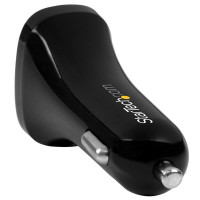 StarTech.com Dual Port USB KFZ Ladegerät - 24W/4.8 - Schwarz - Auto - Zigarettenanzünder - 5 V - Schwarz