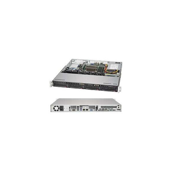 Supermicro CSE-813MFTQC-350CB - Rack - Server - Schwarz - ATX - micro ATX - 1U - 350 W