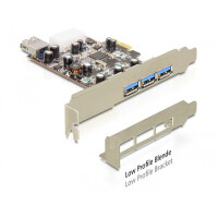 Delock PCI Express Card > 3 x extern + 1 x intern USB...