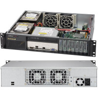 Supermicro SuperChassis 523L-505B - 2U - Server - Schwarz - ATX - Aktivität - Festplatte - Leistung - Stromausfall - System - 500 W