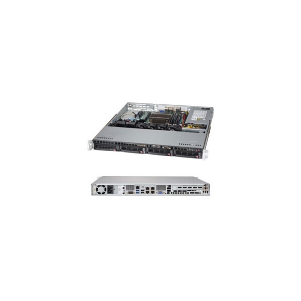 Supermicro 5018D-MTLN4F - LGA 1150 (Socket H3) - DDR3-SDRAM - Serial ATA III - Eingebauter Ethernet-Anschluss - 350 W