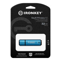 Kingston 32GB IronKey Vault Privacy 50 AES-256 Encrypted FIPS 197 - USB-Stick