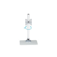 StarTech.com Monitorständer mit Kabelhalter - Freistehend - 14 kg - 30,5 cm (12 Zoll) - 86,4 cm (34 Zoll) - 100 x 100 mm - Silber