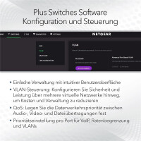 Netgear GS305EP Switch 5 Port Gigabit Ethernet LAN PoE Switch Plus (mit 4x PoE+ 63W - Managed Netzwerk Switch mit IGMP Snooping - QoS - VLAN - lüfterloses Metallgehäuse) - Managed - L2/L3 - Gigabit Ethernet (10/100/1000) - Vollduplex - Power over Ethernet