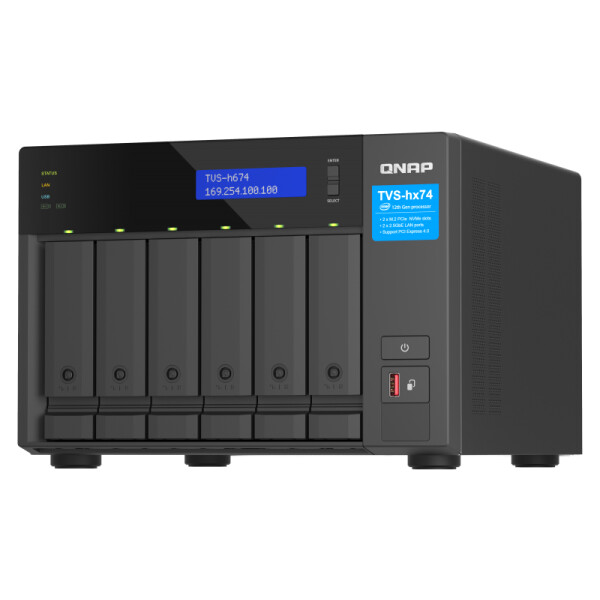 QNAP TVS-h674-i3-16G 6Bay 16GB DDR4