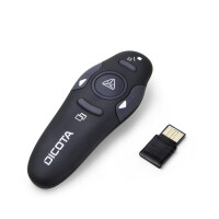 Dicota Pin Point - RF - USB - 10 m - Schwarz