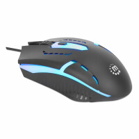 Manhattan RGB LED Gaming Maus 1000 dpi 1.4m Kabel schwarz...