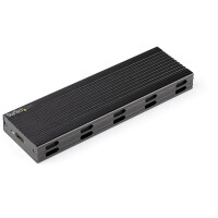 StarTech.com M.2 USB-C 10Gbps to M.2 NVMe or M.2 SATA SSD Enclosure - Portable External M.2 PCIe/SATA NGFF SSD Aluminum Case - Kabel - Digital/Daten