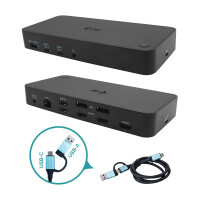 i-tec USB 3.0 USB-C Thunderbolt 3x 4K Docking Station+ Power Delivery