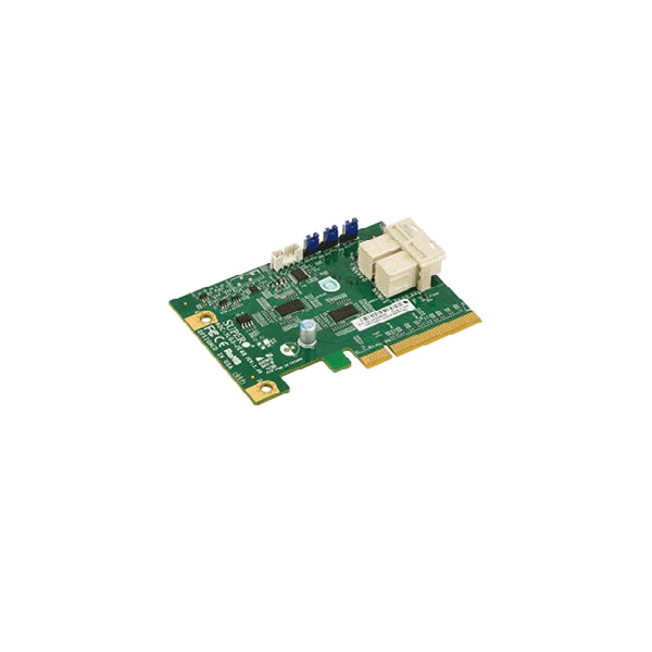 Supermicro AOC-SLG3-2E4R - PCIe - SAS - Niedriges Profil - PCIe 3.0 - Grün - 6,4 Gbit/s