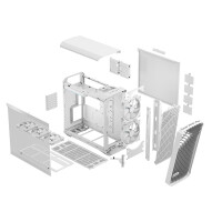 Fractal Design CAS Torrent RGB White TG Clear Tint