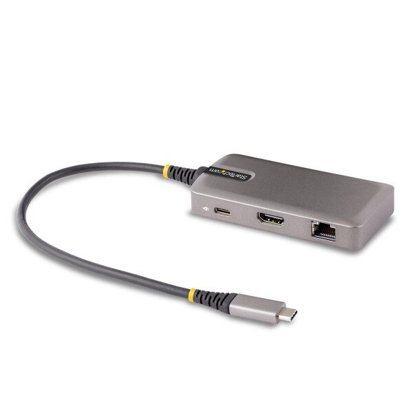 StarTech.com USB-C Multiport Adapter, 4K 60Hz HDMI, 2-Port 5Gbps USB 3.0 Hub, 100W Power D