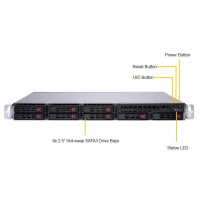Supermicro SuperServer 1029P-MTR - Intel® C621 - LGA 3647 (Socket P) - 10,4 GT/s - Intel® Xeon® - DDR4-SDRAM - 1000 GB