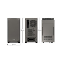 Be Quiet! BGW36 - Tower - PC - Grau - ATX,Mini-ATX,Mini-ITX - ABS Synthetik - Stahl - Geh&auml;rtetes Glas - 36,9 cm