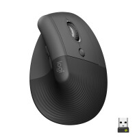 Logitech Lift Right Vertical Ergonomic Mouse - GRAPHITE BLACK - EMEA