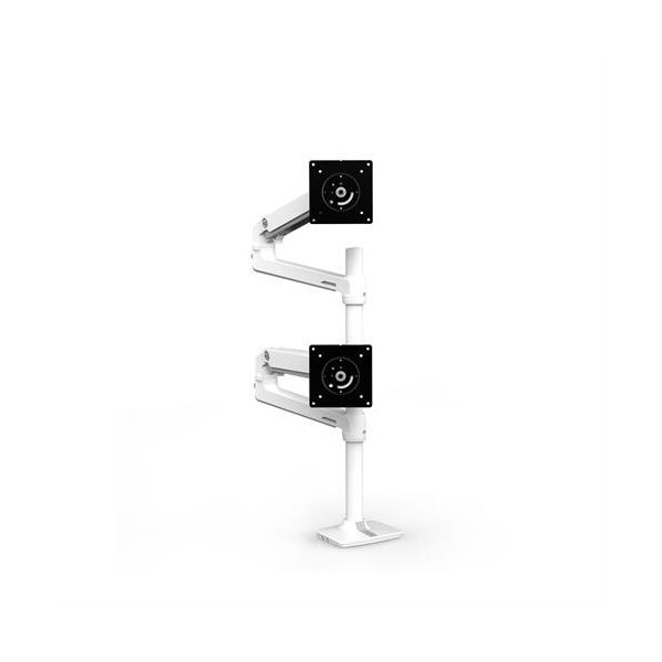 Ergotron LX Series LX Dual Stacking Arm - Klemme - 9,1 kg - 101,6 cm (40 Zoll) - 100 x 100 mm - Höhenverstellung - Weiß