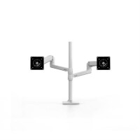 Ergotron LX Series LX Dual Stacking Arm - Klemme - 9,1 kg - 101,6 cm (40 Zoll) - 100 x 100 mm - Höhenverstellung - Weiß
