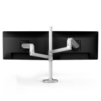Ergotron LX Series LX Dual Stacking Arm - Klemme - 9,1 kg - 101,6 cm (40 Zoll) - 100 x 100 mm - Höhenverstellung - Weiß