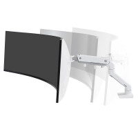 Ergotron HX Desk Monitor Arm with HD Pivot White