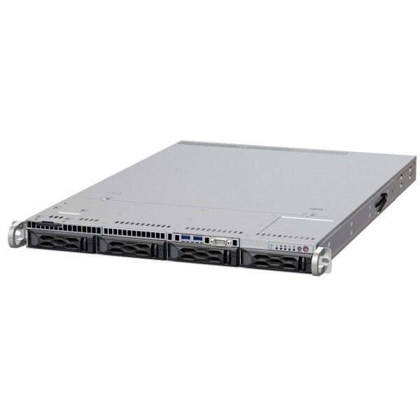 Supermicro Server Geh 1U/1x500W/4x3.5" LA15TQC-R504W - Gehäuse - ATX