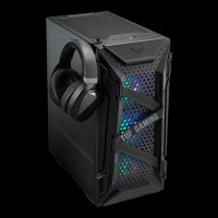 ASUS TUF Gaming GT301 - Midi Tower - PC - Schwarz - ATX - micro ATX - Mini-ATX - Acrylnitril-Butadien-Styrol (ABS) - Stahl - Gehärtetes Glas - 16 cm