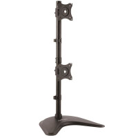 StarTech.com Dual-Monitorhalter - Vertikal - Freistehend - 10 kg - 33 cm (13 Zoll) - 68,6 cm (27 Zoll) - 100 x 100 mm - Schwarz