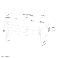 Neomounts by Newstar Flachbild Wandhalterung - 25,4 cm (10 Zoll) - 68,6 cm (27 Zoll) - 75 x 75 mm - 100 x 100 mm - 0 - 20° - Schwarz