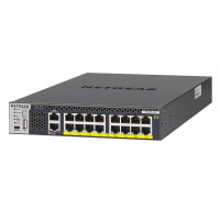 Netgear M4300-16X - Managed - L3 - 10G Ethernet (100/1000/10000) - Power over Ethernet (PoE) - Rack-Einbau - 1U