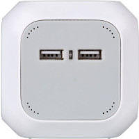 Brennenstuhl 1150100 - 1,4 m - 4 AC-Ausgänge - Indoor - Typ F - IP20 - Grau - Weiß