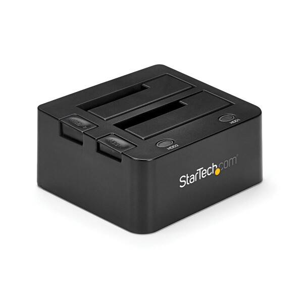StarTech.com USB 3.0 Dual SSD/HDD Dock w/ UASP for 2.5/3.5in - SATA 6 Gbps - Speicher-Controller