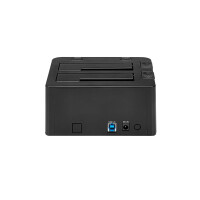 StarTech.com USB 3.0 Dual SSD/HDD Dock w/ UASP for 2.5/3.5in - SATA 6 Gbps - Speicher-Controller