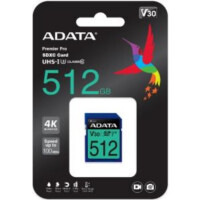 ADATA Premier Pro - 512 GB - SDXC - Klasse 10 - UHS-I - 100 MB/s - 80 MB/s