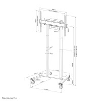 Neomounts Motorised Mobile Floor Stand VESA 100x100 up to 800x600