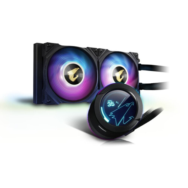 Gigabyte AORUS WATERFORCE X 240 - Prozessor - 37,6 dB - 7,9 dB - 37,6 dB - 2 Lüfter - 800 RPM