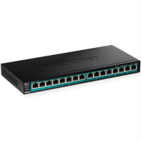 TRENDnet TPE-TG161H 16 Port PoE Switch Gigabit PoE+ 123W...