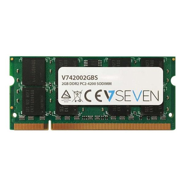 V7 2GB DDR2 PC2-4200 533Mhz SO DIMM Notebook Arbeitsspeicher Modul - V742002GBS Speichermodul
