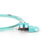 DIGITUS DK-2522-10/3 - LWL Patchkabel, Duplex, SC zu SC MM OM3 50/125 µ, 10 m