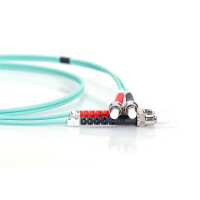 DIGITUS DK-2511-02/3 - LWL Patchkabel, Duplex, ST zu ST MM OM3 50/125 µ, 2 m
