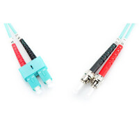 DIGITUS DK-2512-02/3 - LWL Patchkabel, Duplex, ST zu SC MM OM3 50/125 µ, 2 m