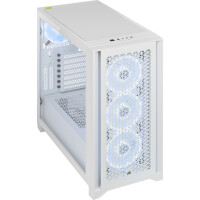 Corsair iCUE 4000D RGB Airflow Mid-Tower True White - Tower - ATX