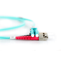 DIGITUS DK-2531-10/3 - LWL Patchkabel, Duplex, LC zu ST MM OM3 50/125 µ, 10 m