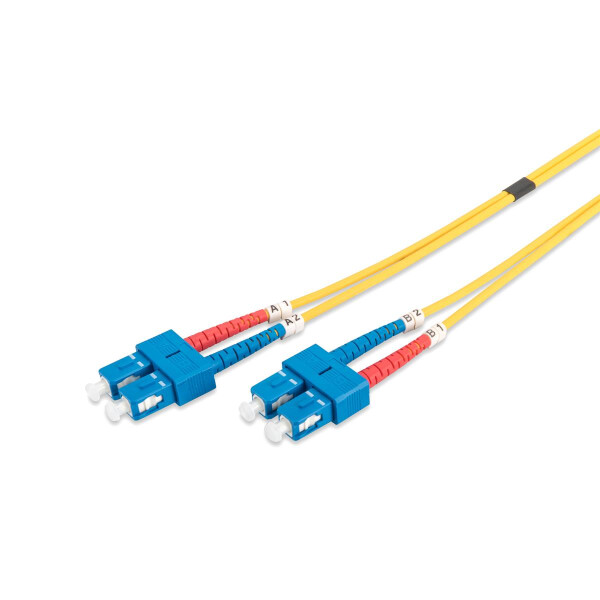 DIGITUS DK-2922-03 - LWL Patchkabel, Duplex, SC zu SC SM OS2 09/125 µ, 3 m